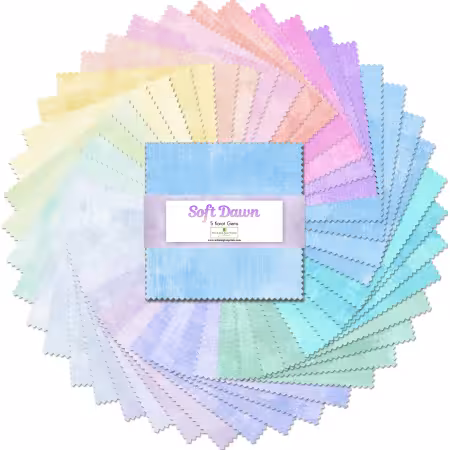 5in Squares Soft Dawn, 42pcs, 12 bundles/pack