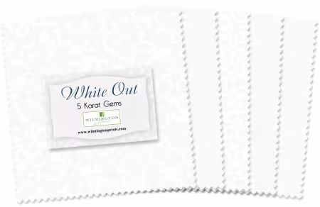 5in Squares White Out 42pcs/bundle, 12 bundles per pack