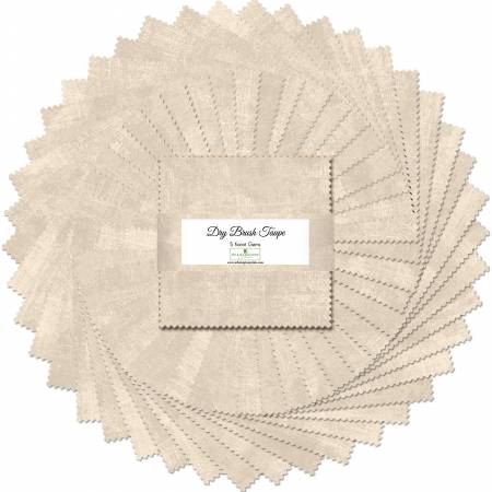 5in Squares, Dry Brush Taupe, 42pcs, 12 bundles/pack