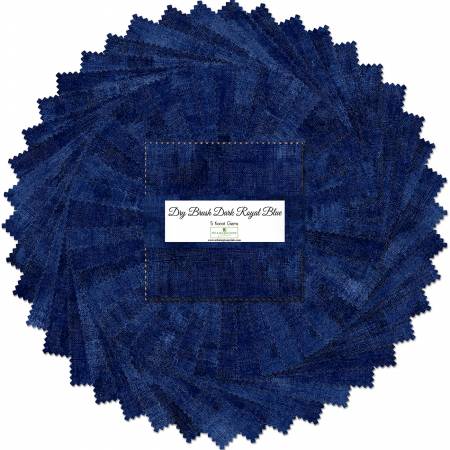 5in Squares, Dry Brush Dark Royal Blue, 42pcs, 12 bundles/pack