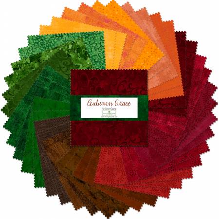 5in Squares, Karat Gems Autumn Grace, 42pcs, 12 bundles/pack