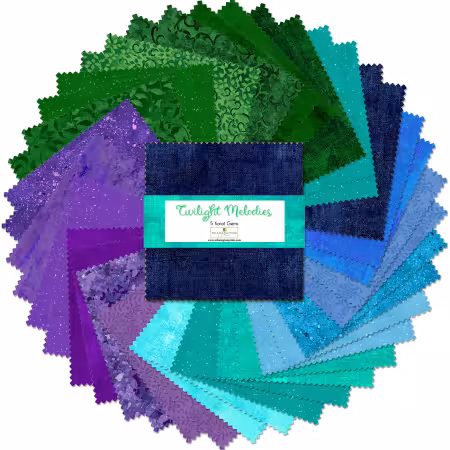 5in Squares Karat Gems Twilight Melodies, 42pcs, 12 bundles/pack