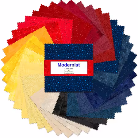 5in Squares, Modernist, 42pcs, 12 bundles/pack