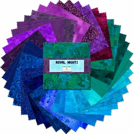 5in Squares Essential Gems Royal Nights 42pcs