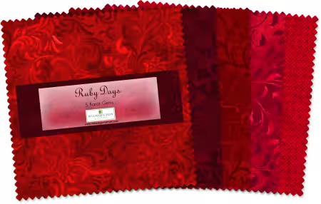 5in Squares Ruby Days 42pcs/bundle, 12 bundles per pack