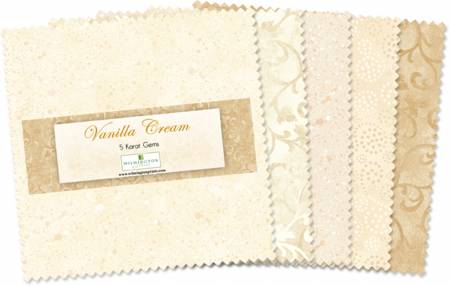 5in Squares Vanilla Cream 42pcs/bundle, 12 bundles per pack
