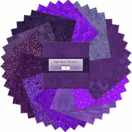 5in Squares Amethyst Royale 42pcs/bundle, 12 bundles per pack