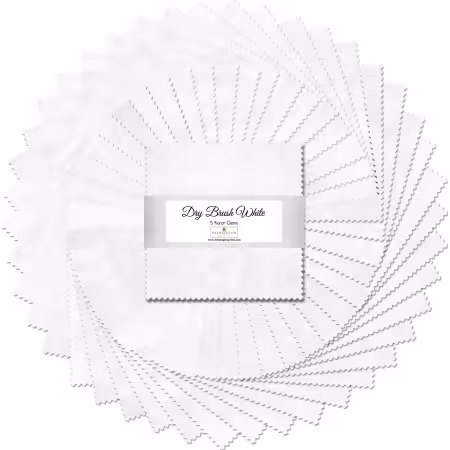 5in Squares, Dry Brush White, 42pcs, 12 bundles/pack