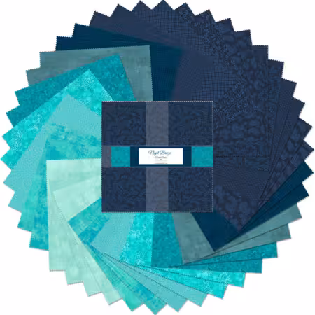 10in Squares Night Breeze, 42pcs, 4 bundles/pack