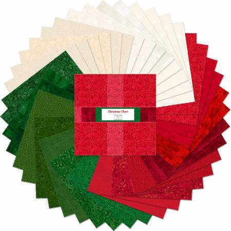 10in Squares Christmas Cheer, 42pcs, 4 bundles/pack