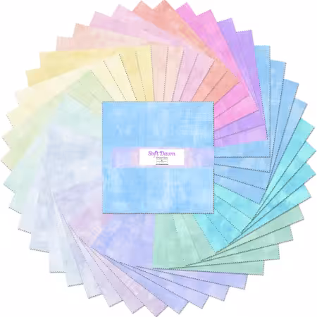 10in Squares Soft Dawn, 42pcs, 4 bundles/pack
