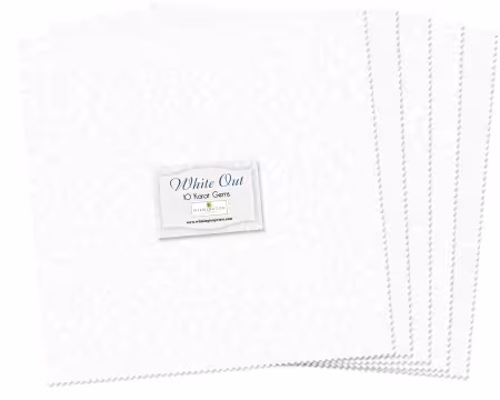 10in Squares White Out 42pcs/bundle, 4 bundles per pack