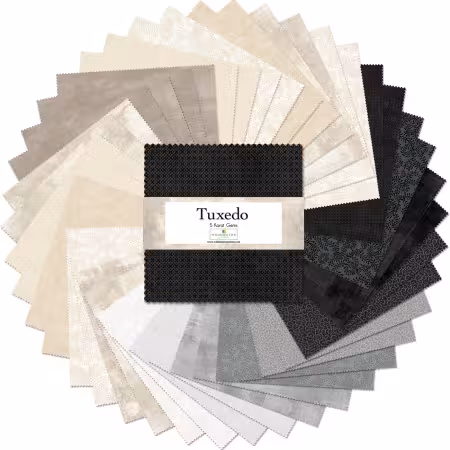 10in Squares Tuxedo, 42ps, 4 bundles/pack