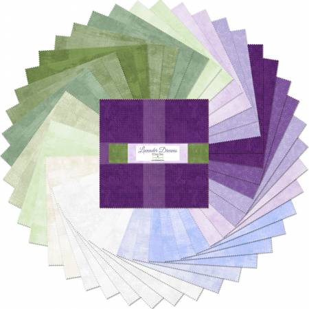 10in Squares Lavender Dreams, 42pcs, 4 bundles/pack