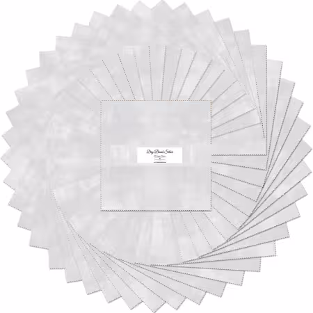 10in Squares, Dry Brush Silver, 42pcs, 4 bundles/pack