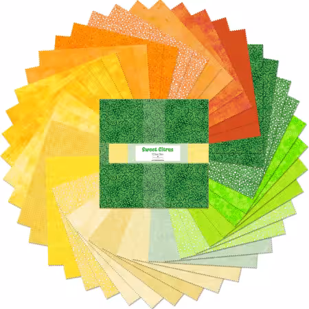 10in Squares Sweet Citrus, 40pcs, 4 bundles/pack