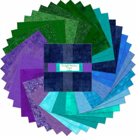 10in Squares Karat Gems Twilight Melodies, 42pcs, 4 bundles/pack