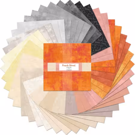 10in Squares, Peach Street, 42pcs, 4 bundles/pack