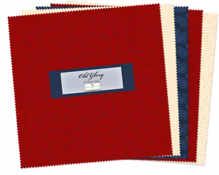 10in Squares Essential Gems Old Glory 42pcs, 4 bundle/pack