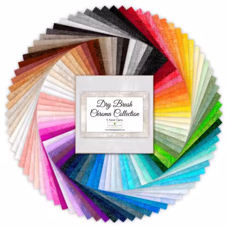 5in Squares Dry Brush Chroma, 76pcs, 6 bundles/pack