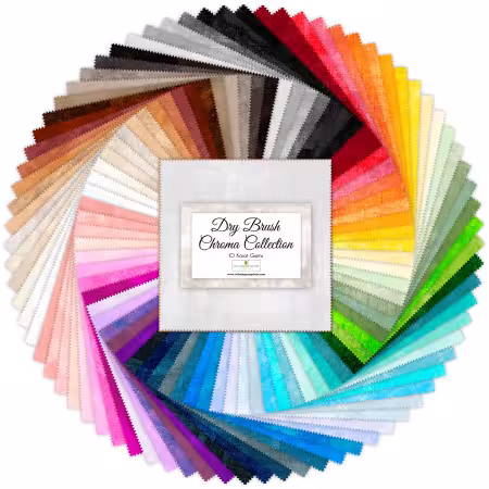 10in Squares Dry Brush Chroma, 76pcs, 2 bundles/pack