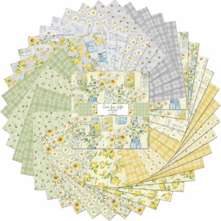 10in Squares Zest For Life, 42pcs, 4 bundles/pack