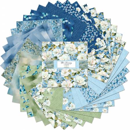 10in Squares, Blue Harmony, 42pcs, 4 bundles/pack