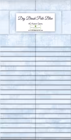 2.5in Strips, Dry Brush Pale Blue, 40pcs, 4 bundles/pack