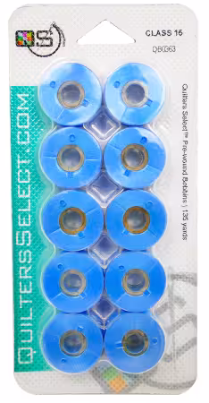 Prewound Class 15 Bobbins Twinkle Blue