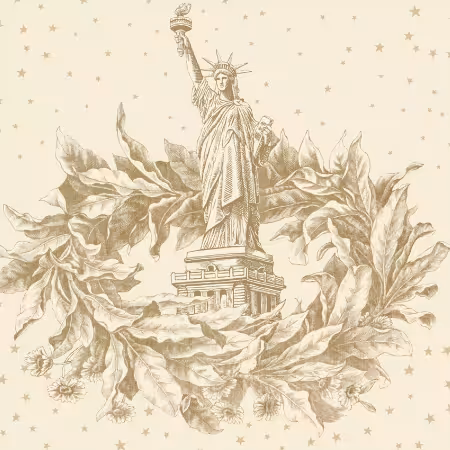 Cream Lady Liberty 108in Wideback