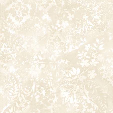 Cream Vintage Damask 108in Wide Back