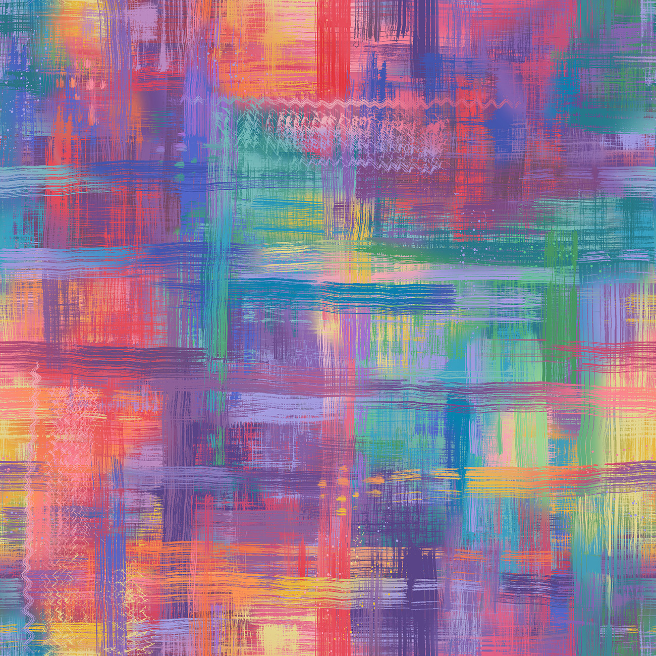 Rainbow/Multi Colorfield 108in Wideback