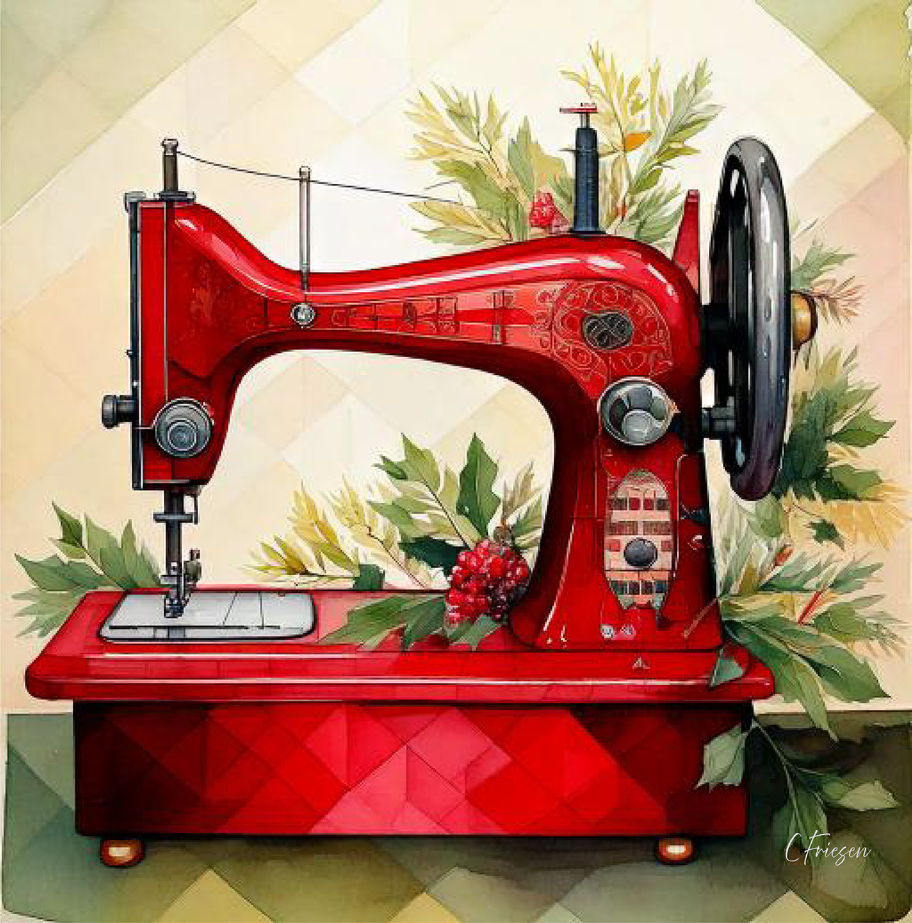 Vintage Red Machine Vintage Holiday Sewing Collection