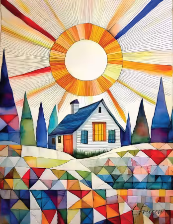 Front Yard - Quilted Cabins I Collection