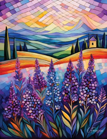 Lavender Fields II - French Blooms Mother's Day Collection