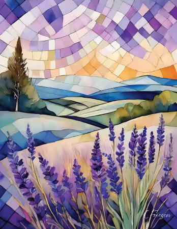 Lavender Fields III - French Blooms Mother's Day Collection