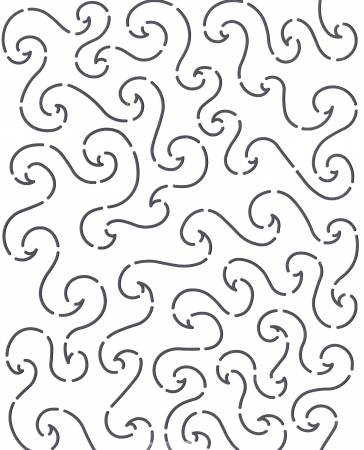 Quilt Stencil Waves Background