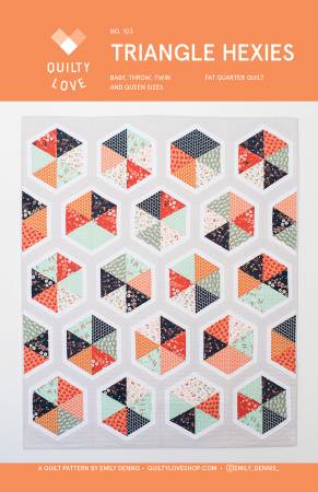 Triangle Hexies Quilt Pattern