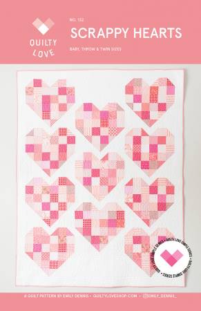 Scrappy Hearts Quilt Pattern