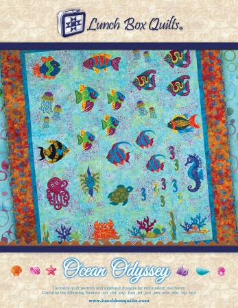 CD Ocean Odyssey Embroidery Applique Quilt Pattern