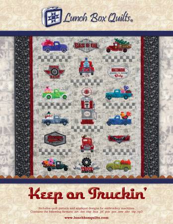 CD Keep On Truckin Applique Embroidery
