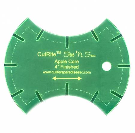 Slit N Sew Apple Core Template 4in Finished