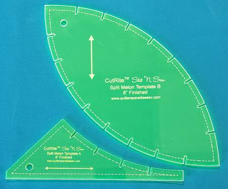 CutRite Slit N Sew Split Melon 8in Finished Template Set