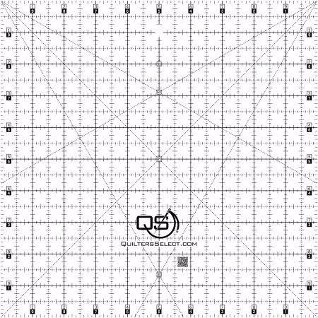 Quilters Select 10 x 10 Crystal Non-Slip Ruler