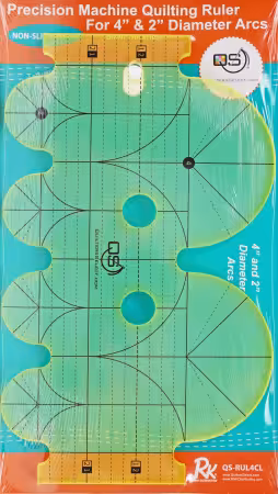 Machine Quilting Ruler 4in x & 2in