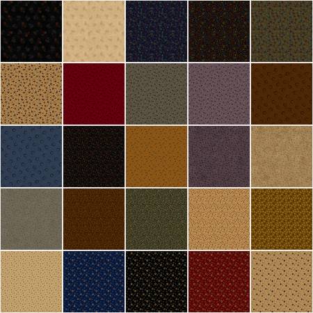 Assortment Primitive Traditions, 25pcs x 10yds