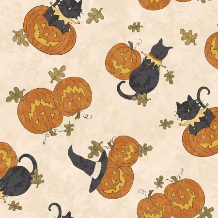 Multi Tossed Cats & Pumkins