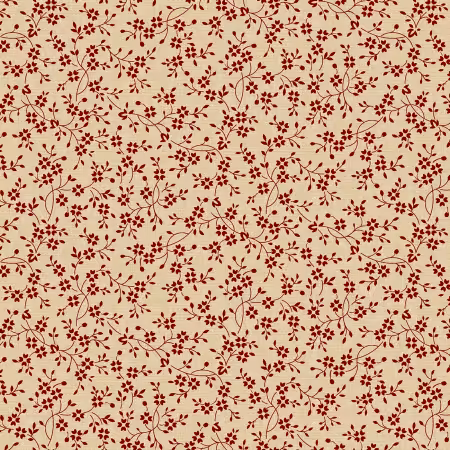 Red Small Floral Patriotic