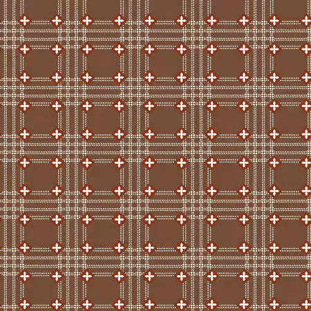 Coffee Plaid Petals