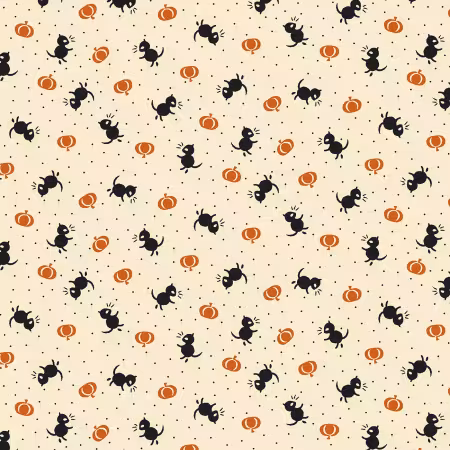 Cream Cats And Pumpkins